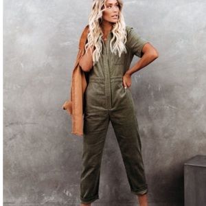 VICI DOLLS NEW Olive corduroy jumpsuit size S